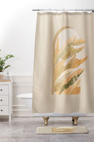 Iveta Abolina Sorrento Sunset Shower Curtain And Mat