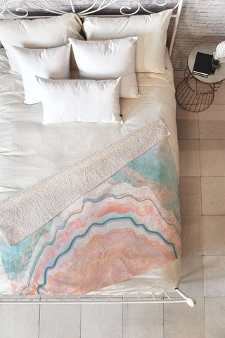 Iveta Abolina Spring Oyster Fleece Throw Blanket