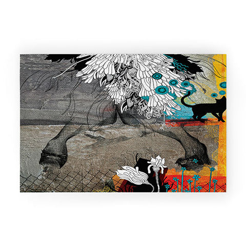 Iveta Abolina Stay Awhile Welcome Mat