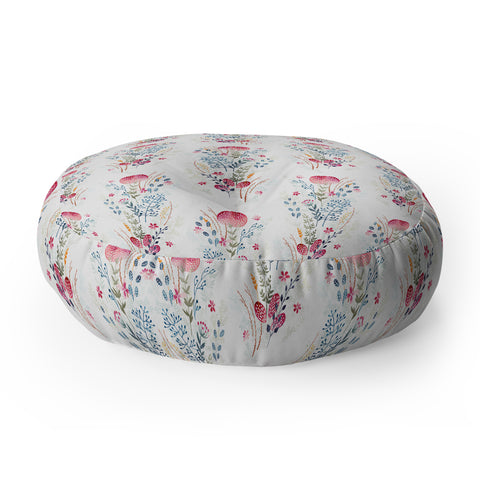 Iveta Abolina Strawberry Punch Floor Pillow Round