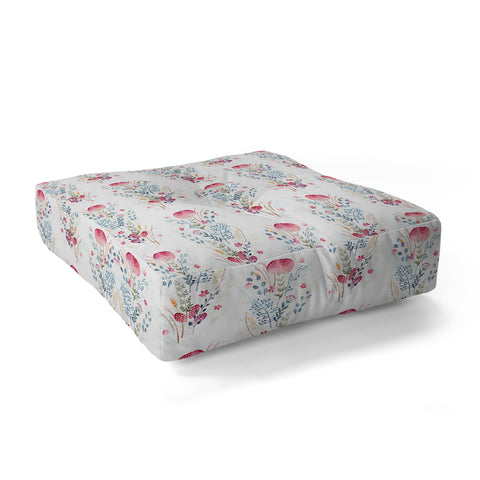 Iveta Abolina Strawberry Punch Floor Pillow Square
