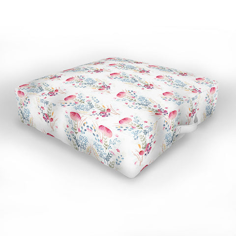 Iveta Abolina Strawberry Punch Outdoor Floor Cushion