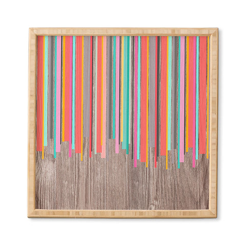 Iveta Abolina Stripe Happy Framed Wall Art