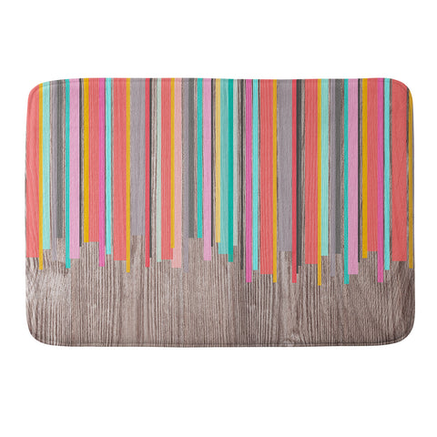 Iveta Abolina Stripe Happy Memory Foam Bath Mat