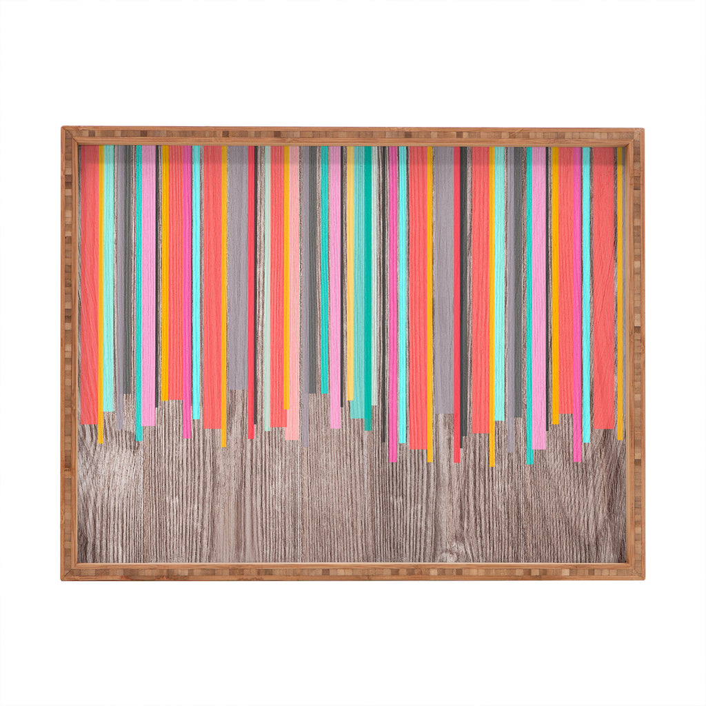 Stripe Happy Rectangular Tray Iveta Abolina