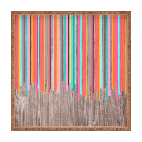 Iveta Abolina Stripe Happy Square Tray