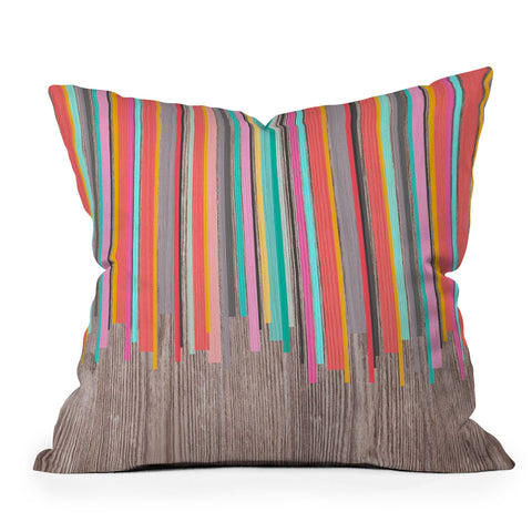 Iveta Abolina Stripe Happy Throw Pillow