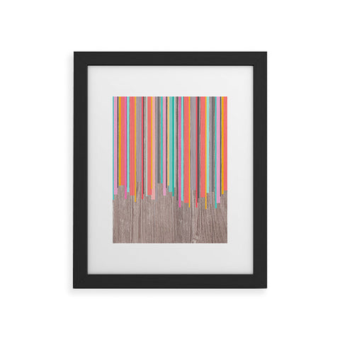 Iveta Abolina Stripe Happy Framed Art Print