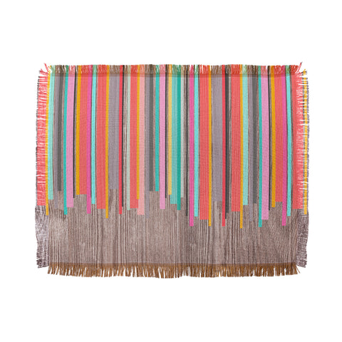 Iveta Abolina Stripe Happy Throw Blanket