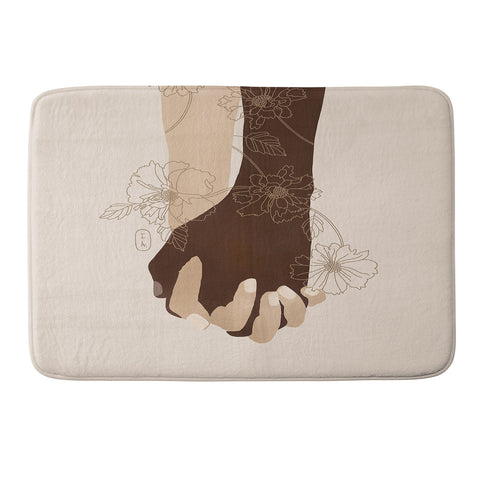 Iveta Abolina Stronger Together Memory Foam Bath Mat
