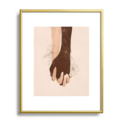 Iveta Abolina Stronger Together Metal Framed Art Print