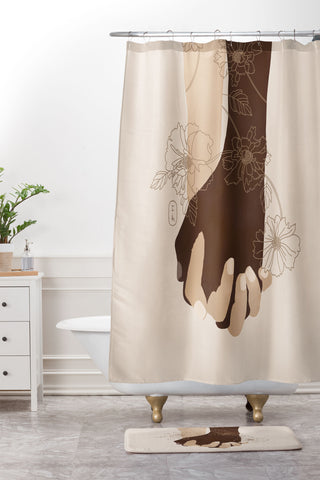 Iveta Abolina Stronger Together Shower Curtain And Mat