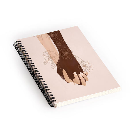 Iveta Abolina Stronger Together Spiral Notebook