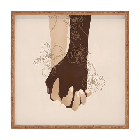 Iveta Abolina Stronger Together Square Tray