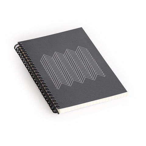 Iveta Abolina Study in Gray IV Spiral Notebook