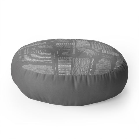 Iveta Abolina Study in Gray VI Floor Pillow Round