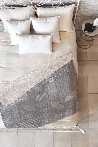 Iveta Abolina Study in Gray VI Fleece Throw Blanket