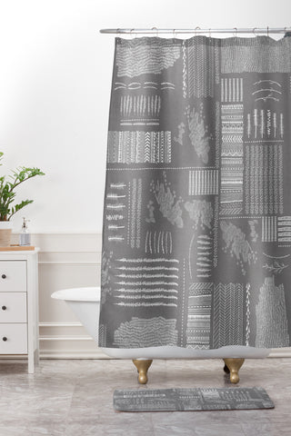 Iveta Abolina Study in Gray VI Shower Curtain And Mat