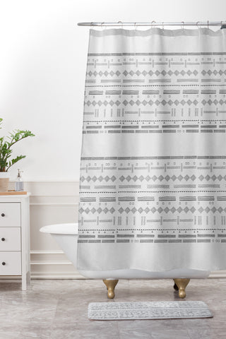 Iveta Abolina Study in Gray VII Shower Curtain And Mat