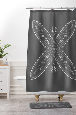 Iveta Abolina Study in Gray VIII Shower Curtain And Mat