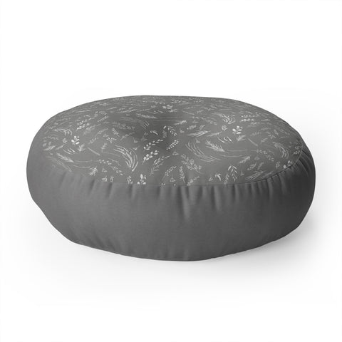 Iveta Abolina Study in Gray X Floor Pillow Round