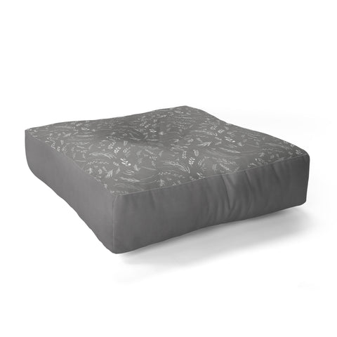 Iveta Abolina Study in Gray X Floor Pillow Square