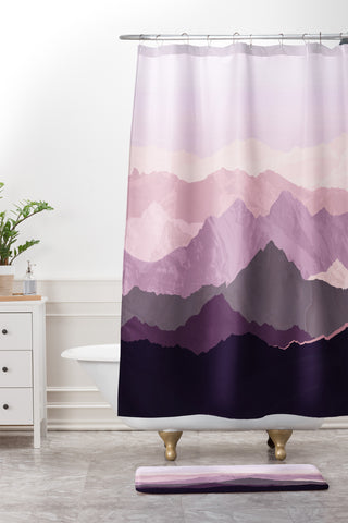 Iveta Abolina Sugar Plum Shower Curtain And Mat