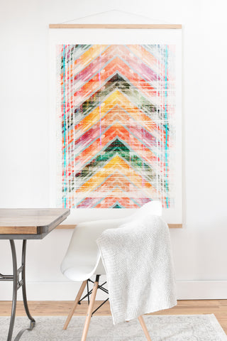Iveta Abolina Sun Kissed Chevron Art Print And Hanger