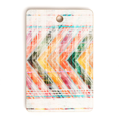 Iveta Abolina Sun Kissed Chevron Cutting Board Rectangle