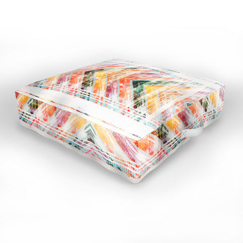 Iveta Abolina Sun Kissed Chevron Outdoor Floor Cushion