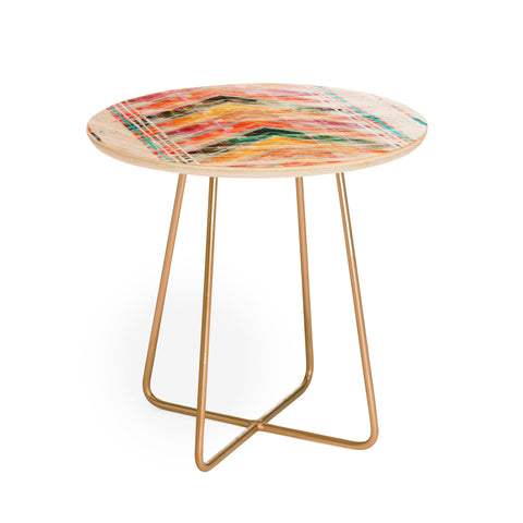 Iveta Abolina Sun Kissed Chevron Round Side Table
