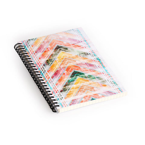 Iveta Abolina Sun Kissed Chevron Spiral Notebook
