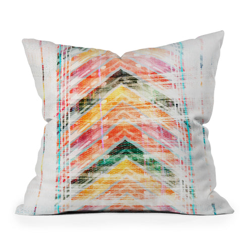 Iveta Abolina Sun Kissed Chevron Throw Pillow