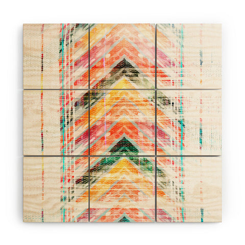 Iveta Abolina Sun Kissed Chevron Wood Wall Mural