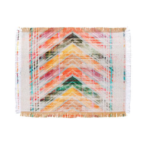 Iveta Abolina Sun Kissed Chevron Throw Blanket