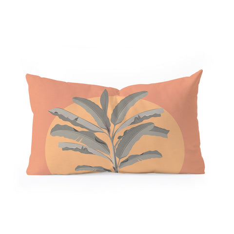 Iveta Abolina Sunrise Coral Oblong Throw Pillow