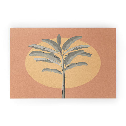 Iveta Abolina Sunrise Coral Welcome Mat