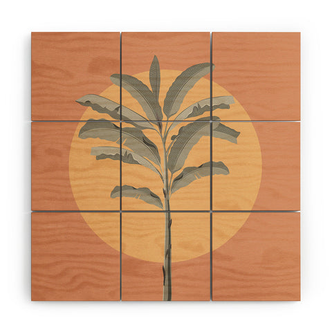 Iveta Abolina Sunrise Coral Wood Wall Mural