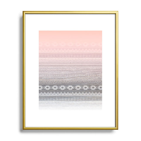 Iveta Abolina Sunset Valley Metal Framed Art Print
