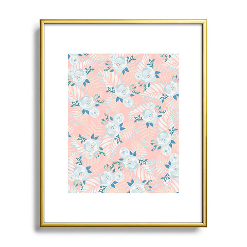 Iveta Abolina Sweet Stella Peach Metal Framed Art Print