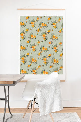 Iveta Abolina Tangerine Burst Art Print And Hanger