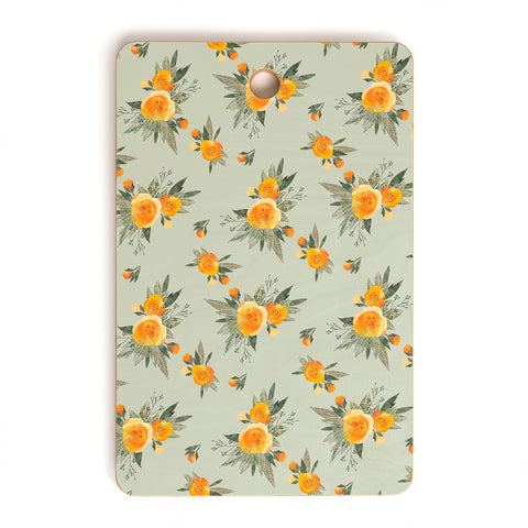Iveta Abolina Tangerine Burst Cutting Board Rectangle