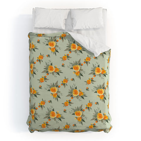 Iveta Abolina Tangerine Burst Duvet Cover
