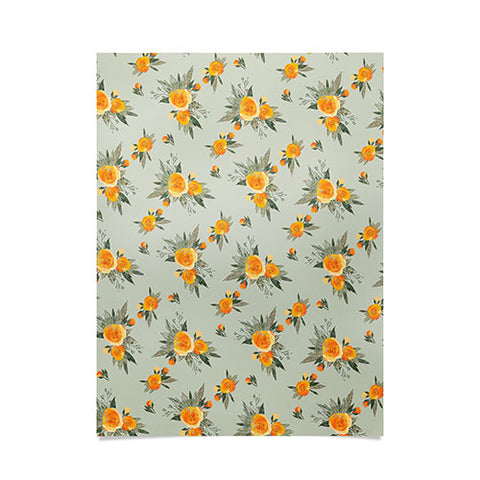 Iveta Abolina Tangerine Burst Poster