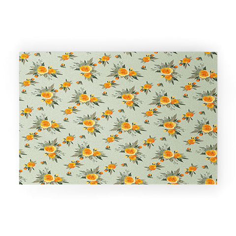 Iveta Abolina Tangerine Burst Welcome Mat