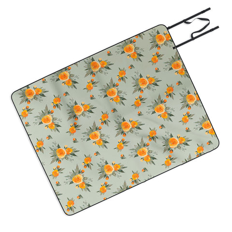 Iveta Abolina Tangerine Burst Picnic Blanket