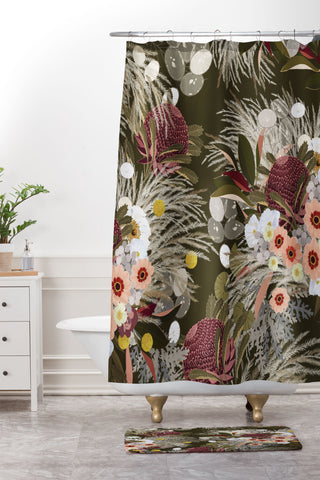 Iveta Abolina Teagan Pampas Grass Shower Curtain And Mat