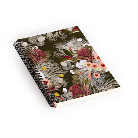 Iveta Abolina Teagan Pampas Grass Spiral Notebook