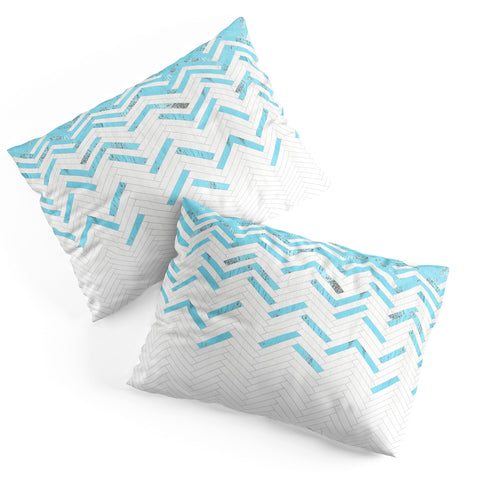 Iveta Abolina Teal Chevron Pillow Shams