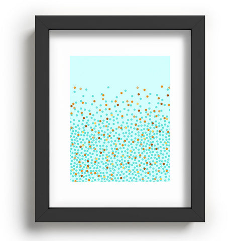 Iveta Abolina Teal Splash Recessed Framing Rectangle